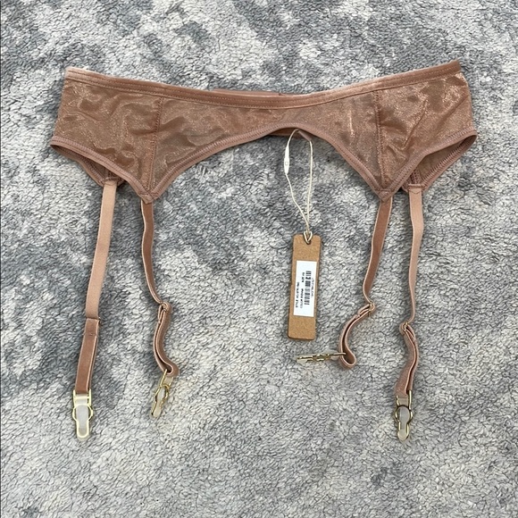NWT SKIMS Glissenette Garter Belt in Sienna Sz XS - Picture 2 of 7